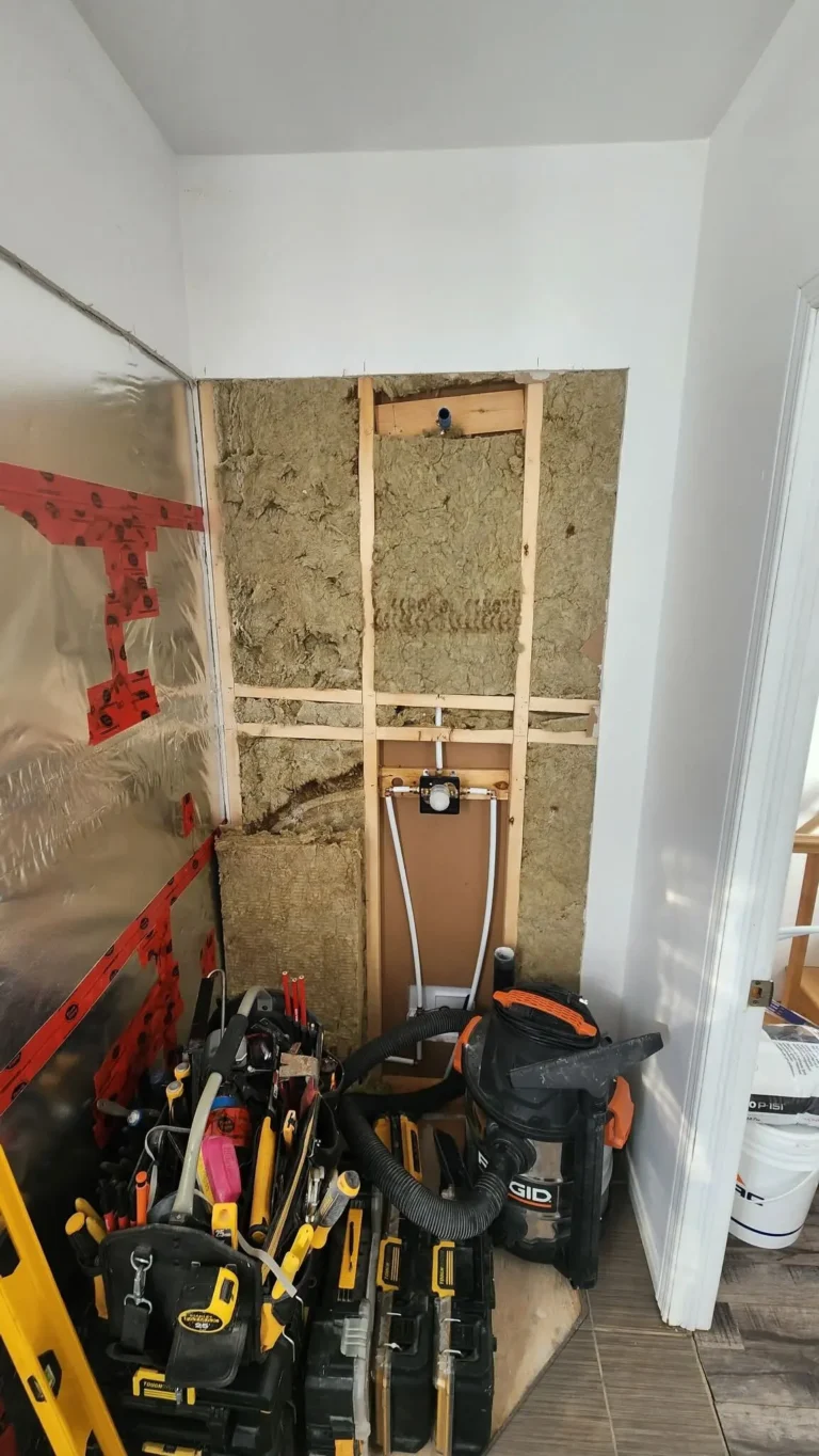 photo remplacement douche avant