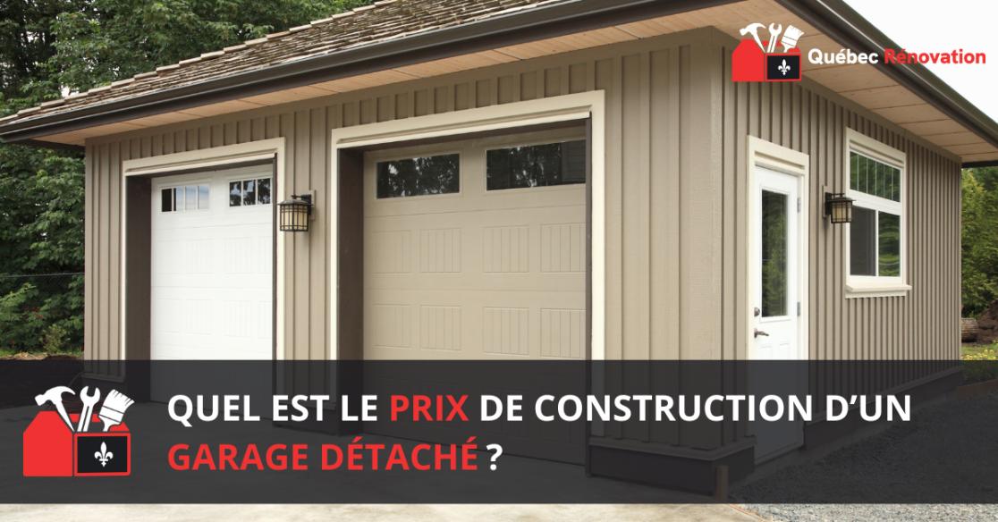 prix garage détaché